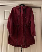 Blu Pepper - Day To Day Utility Jacket, Burgundy, Size M, NWOT