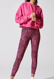 Carbon38 Swirly Animal Print Leggings XS Pink