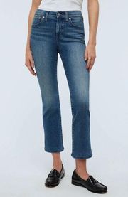 Madewell Petite Kick Out Crop Jeans size 29P Oneida Wash