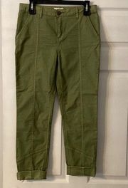 O’NEILL ankle junior Pants size 7 inseam 24” good condition color green