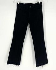 J Brand Selena Boot Cut Jeans in Fearless Black 28