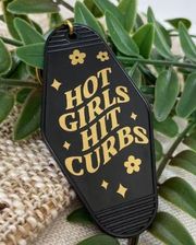 Hot Girls Hit Curbs NEW motel keychain