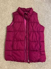 Magenta Puffer Vest