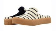 TOMS Riviera Striped Canvas Slip On Sneaker Mules sz7