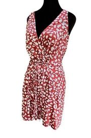 Diane Von Furstenberg Animal Print Silk Mini Dress Women's Size 2