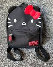 Hello Kitty Sanrio Mini Backpack Black White Red BowCat Face Adjustable Strap