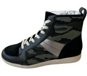 Sanctuary Sneakers Major Camouflage Smart Creation Green Black Women's Size 8.5M