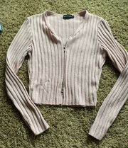 double zipper sweater 