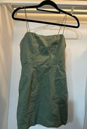 PacSun/Lottie Moss Olive green dress - XS