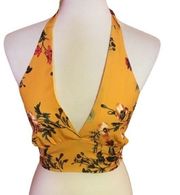 3 for 20 $ bundle Sexy gold floral halter top