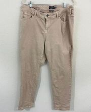 Torrid Women's Boyfriend Straight Vintage Stretch Denim Pants Tan Size 18R