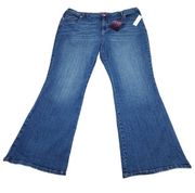 Gloria Vanderbilt Amanda Boot Jeans Bootcut Magical Stretch Size 18W Blue Mead