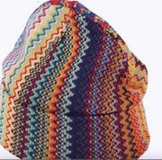 Missoni Chevron Wool Blend Beanie multicolored