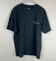 AYR Women's Last Days NY Nites T-Shirt Short Sleeve Crew Neck Black Size Medium