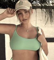 Recycled Nylon Brooke Bright Green Bikini Top 12