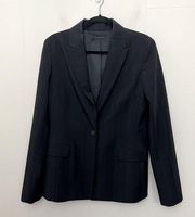 Elie Tahari Black Single Button Stretch Blazer Jacket Career ~ Women’s Size 10