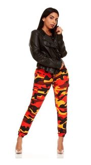 Women's Juniors Jogger Pants Costume Camo Camouflage Denim Jeans Versatile Chic Collection Stretch Sculpting 