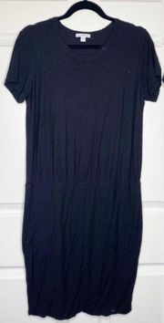 James Perse Stretch Jersey Blouson T-Shirt Dress Size Large