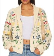 The GREAT. The Garden Lodge Floral Knit Cardigan Sweater