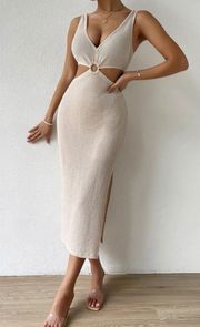 SheIn Cut Out Split Thigh Dress