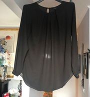 Black Blouse Sz S