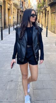 Faux Leather Vest