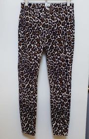 J. Crew Animal Print High Rise Toothpick Corduroy See Description