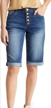 Democracy high rise cuffed Bermuda shorts size 2