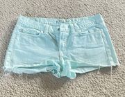 J Brand Cut-Off Shorts in Aqua - Size 28