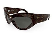 Saint Laurent Cat Eye Sunglasses, Brown Tortoise 67mm New w/Tag - Made in Italy