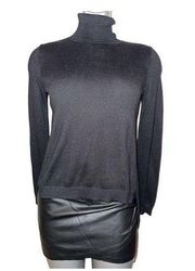 FRENCH CONNECTION Classic Oversized Wool Blend High Low Turtleneck SizeXS