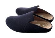 Fitflop Shoes Womens Chrissie II Haus Felt Slippers Arch Support Navy Size 8