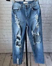 Vibrant M.I.U Distressed Jeans Size 7