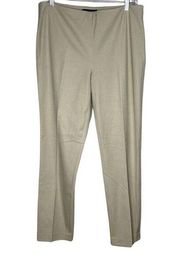 Elie Tahari Pants Womens 12 Tan Dress Pants Straight Leg Office Workwear Preppy