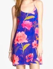 Everly Watercolor Floral Racerback Slip Dress Size S