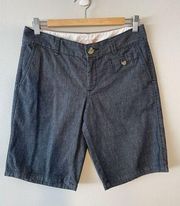 Dockers Women's Black Bermuda Denim Shorts Size 4