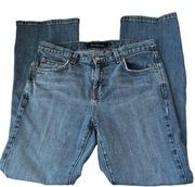 CALVIN KLEIN JEANS Flare Womens Jeans Size 10 Midrise Medium Wash Blue Denim