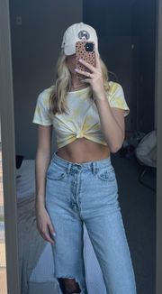 tie die crop top