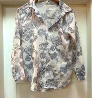 floral blouse -EUC- Medium