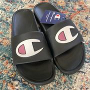 Champion slides, the takeover, women’s size 7