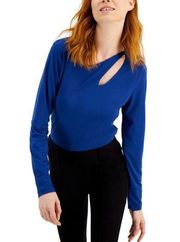 Womens Studio by JPR Cutout Royal Blue City Chic Top - Sz S