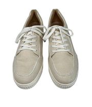 Soul  Tia Laces Canvas Sneaker Off White/Cream Size 12M