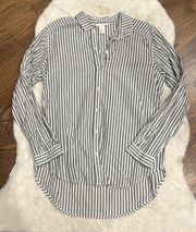 Striped Button Up Blouse