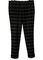 ATM Anthony Thomas Melillo Revolve Plaid Grey Slim Ankle Pants Size 4