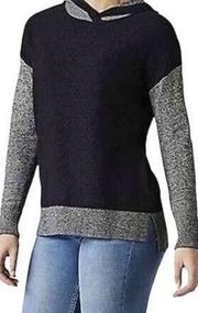 Smartwool Shadow Pine Hoodie Sweater in Gray and Black Size XS