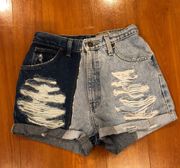 Carmar Two Toned Jean Shorts