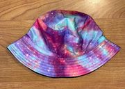 Rainbow Galaxy Print Bucket Hat