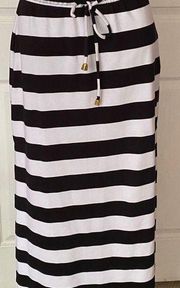 NWOT Jules & Leopold Stripped Long Slitted skirt