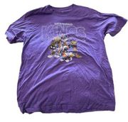 Junk Food Clothing size large Sacramento Kings Space Jam purple T-shirt