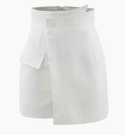 NWT MICAS ASYMMETRIC WRAP TAILORED SHORTS